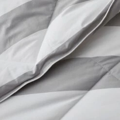 Company Essentials™ Awning Stripe Sham -Online Bedding Store 11165 awningstripe gray h22 reveerse