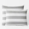 Company Essentials™ Awning Stripe Sham -Online Bedding Store 11165f awningstripe gray shams