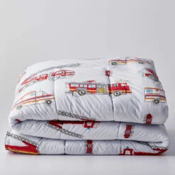 Company Kids™ Firetrucks Organic Cotton Percale Comforter Set -Online Bedding Store 30331e firetrucks h20 1
