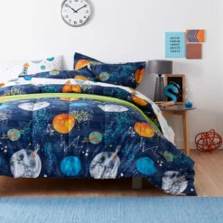 Company Kids™ Space Travel Organic Cotton Percale Comforter Set -Online Bedding Store 30339e spacetravel comforter alt1