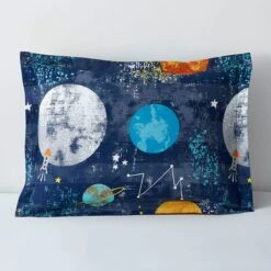 Company Kids™ Space Travel Organic Cotton Percale Comforter Set -Online Bedding Store 30339f spacetravel sham