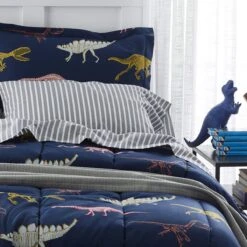 Company Kids™ Skeleton Dino Organic Cotton Percale Comforter Set -Online Bedding Store 30341 skeletondino h20 2