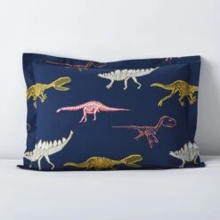 Company Kids™ Skeleton Dino Organic Cotton Percale Comforter Set -Online Bedding Store 30341f skeletondino h20 std