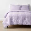 Company Kids™ Gingham Organic Cotton Percale Comforter Set -Online Bedding Store 30354p gingham purple comfset main