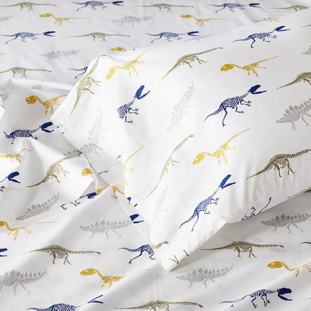 Company Kids™ Dinosaur Fossils Organic Cotton Percale Comforter Set 6 Company Kids™ Dinosaur Fossils Organic Cotton Percale Comforter Set - Image 4
