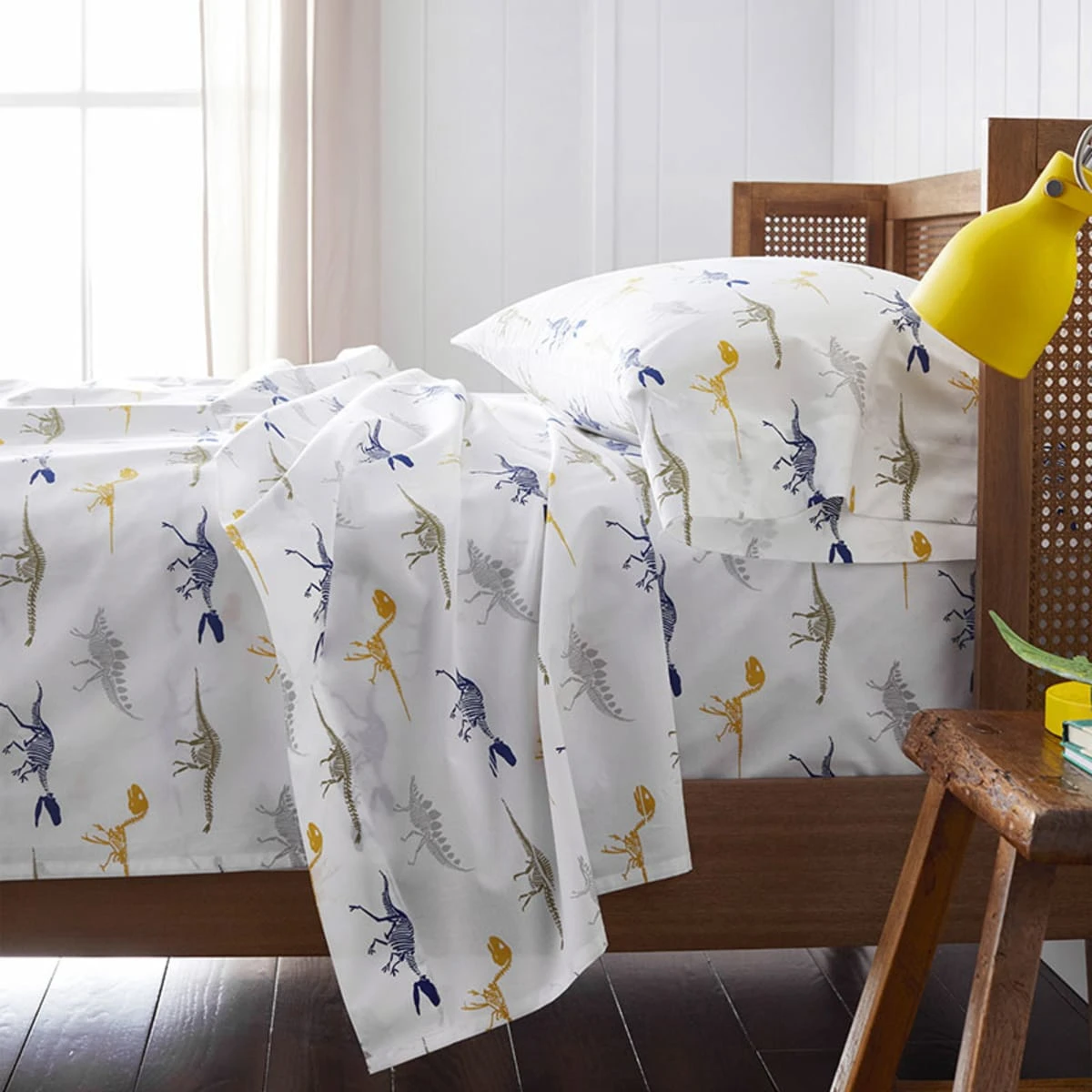Company Kids™ Dinosaur Fossils Organic Cotton Percale Comforter Set 4 Company Kids™ Dinosaur Fossils Organic Cotton Percale Comforter Set - Image 2