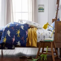 Company Kids™ Dinosaur Fossils Organic Cotton Percale Comforter Set 8 Company Kids™ Dinosaur Fossils Organic Cotton Percale Comforter Set -Online Bedding Store 30357 dinosaurfossil c21 lifestyle2 2