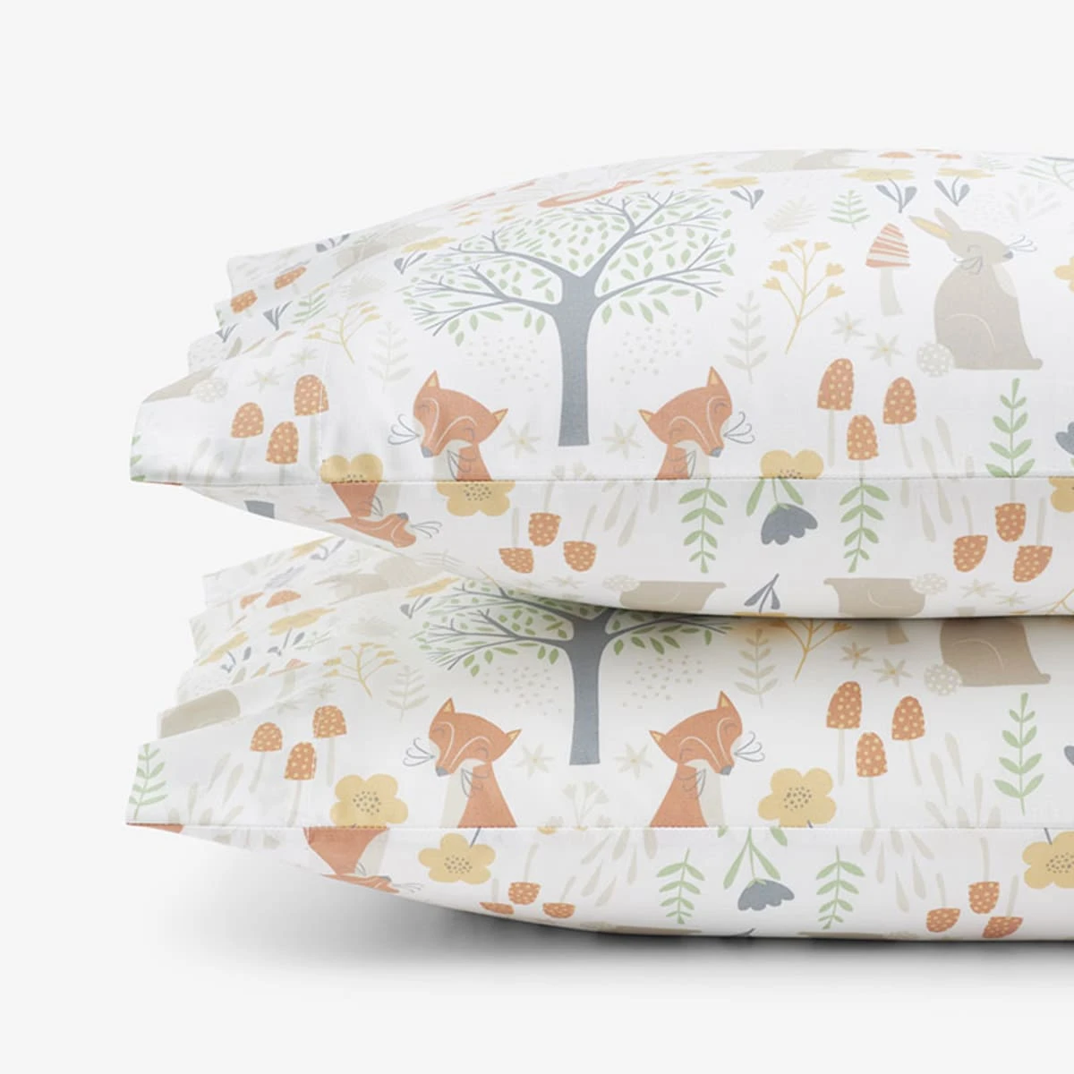 Company Kids™ Forest Animals Organic Cotton Percale Pillowcases 3 Company Kids™ Forest Animals Organic Cotton Percale Pillowcases