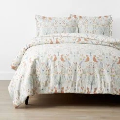 Company Kids™ Forest Animals Organic Cotton Percale Duvet Cover Set