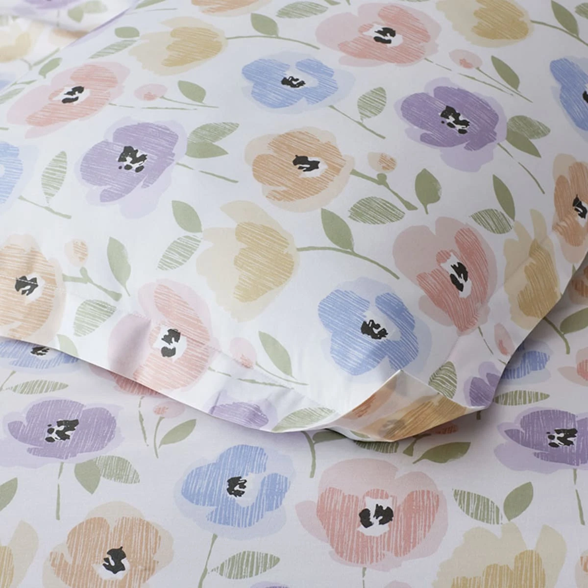 Company Kids™ Pastel Poppies Organic Cotton Percale Sham 8 Company Kids™ Pastel Poppies Organic Cotton Percale Sham - Image 6