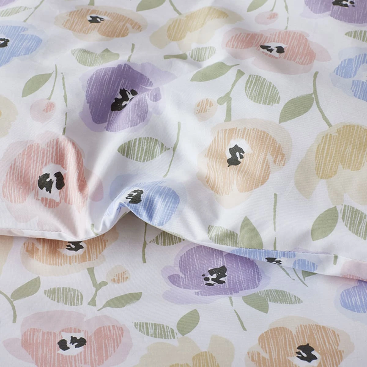 Company Kids™ Pastel Poppies Organic Cotton Percale Sham 7 Company Kids™ Pastel Poppies Organic Cotton Percale Sham - Image 5