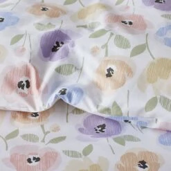 Company Kids™ Pastel Poppies Organic Cotton Percale Comforter Set -Online Bedding Store 30388 pastelpoppies h23 reverse 4