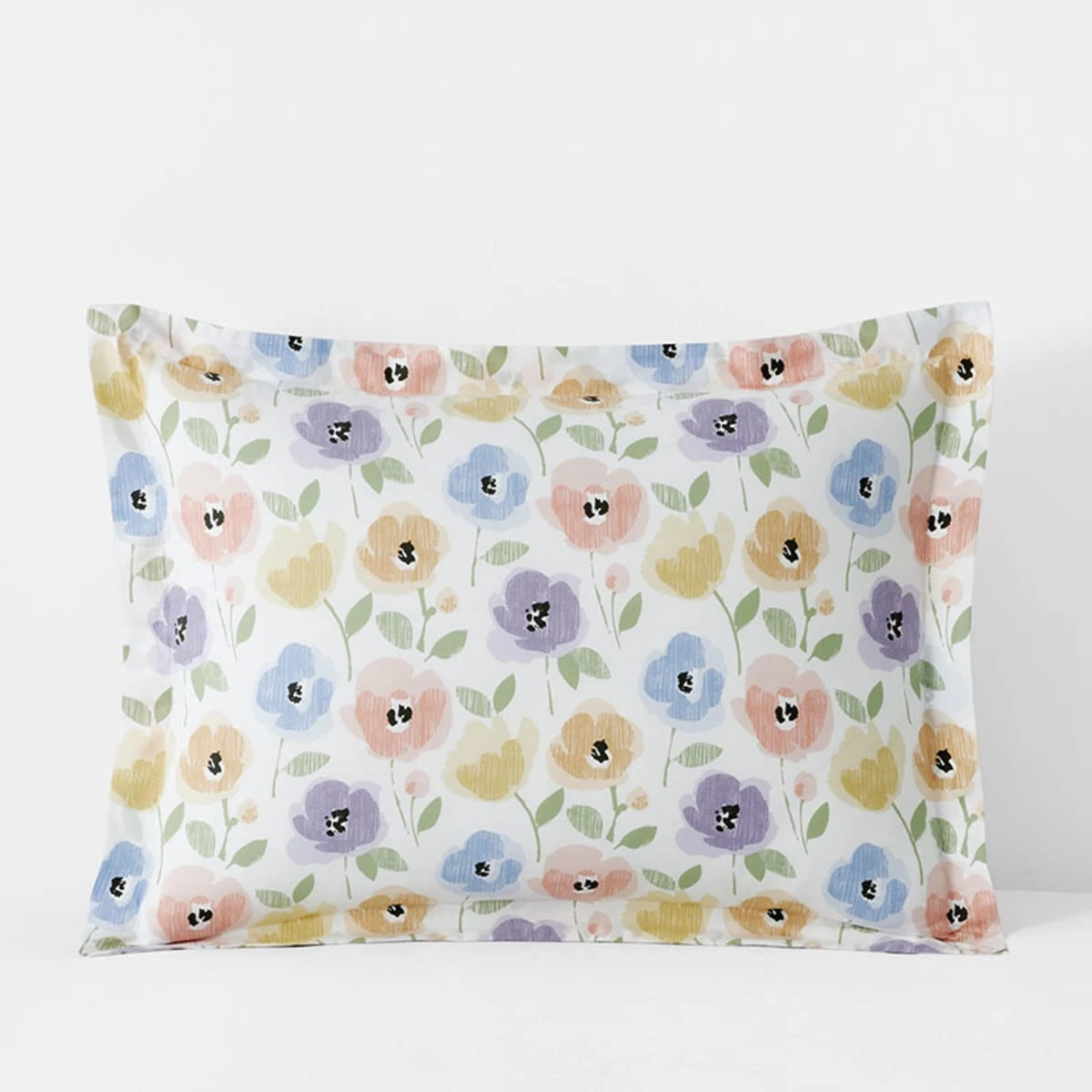 Company Kids™ Pastel Poppies Organic Cotton Percale Sham 3 Company Kids™ Pastel Poppies Organic Cotton Percale Sham