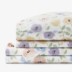 Company Kids™ Pastel Poppies Organic Cotton Percale Sheet Set