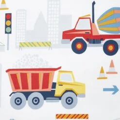 Company Kids™ Construction Trucks Organic Cotton Percale Sheet Set -Online Bedding Store 30389 construction trucks alt