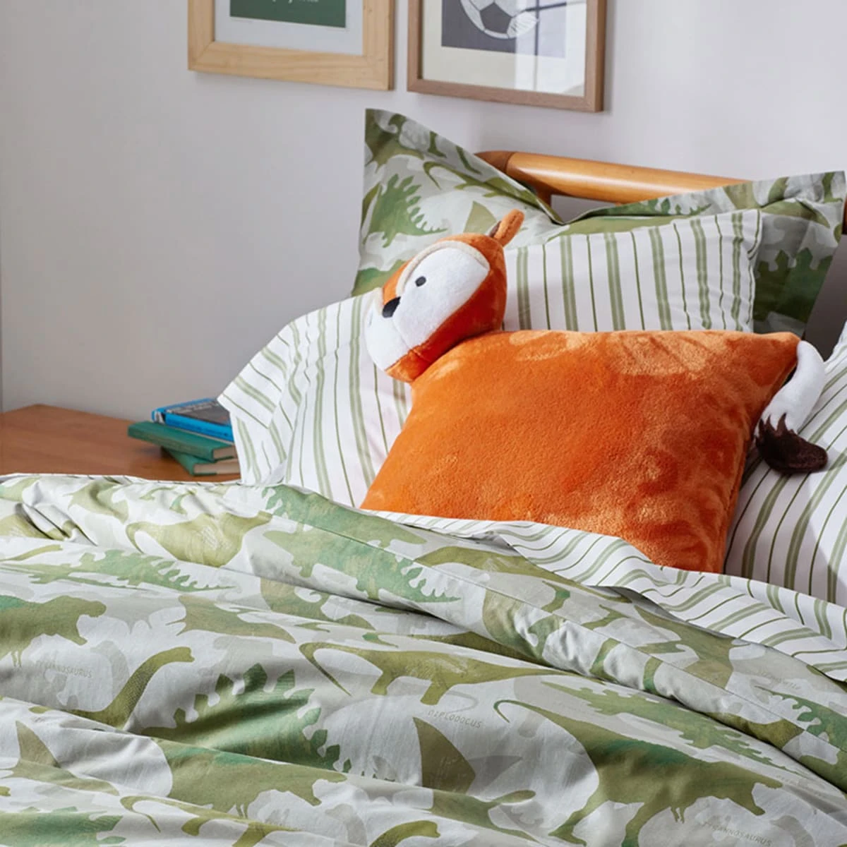 Company Kids™ Dino World Organic Cotton Percale Sham 5 Company Kids™ Dino World Organic Cotton Percale Sham - Image 3