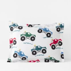 Company Kids™ Monster Trucks Organic Cotton Percale Comforter Set -Online Bedding Store 35045f monstertrucks std