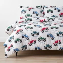 Company Kids™ Monster Trucks Organic Cotton Percale Comforter Set