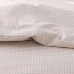 Company Kids™ Ditsy Gingham Organic Cotton Percale Toddler Comforter Set -Online Bedding Store 38275 ditsy gingham pink kids h22 reverse