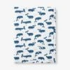 Company Kids™ Whale School Organic Cotton Percale Quilted Reversible Sherpa Stroller Blanket -Online Bedding Store 38284j whaleschool strollerblanket main