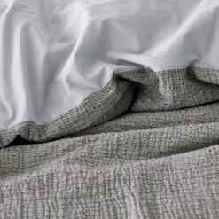 Company Organic Cotton™ Weaver Duvet Cover -Online Bedding Store 50639d weaver gray h20 3
