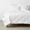Company Cotton™ Dobby Stripe Wrinkle-Free Sateen Comforter -Online Bedding Store 50680e wfdobby c21 white comforter main