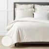Legends Luxury™ Jacquard Floral Supima® Cotton Wrinkle-Free Duvet Cover -Online Bedding Store 50729d jacquardfloral ivory main r