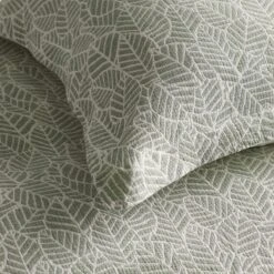 Company Cotton™ Leaves Organic Sham -Online Bedding Store 50809 leaves h21 closeup