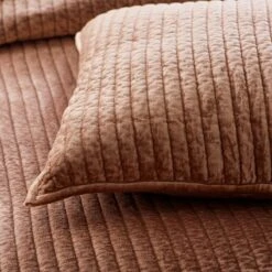 Legends Luxury™ Harmony Velvet Quilted Sham -Online Bedding Store 50856q harmony bronze h21 closeup