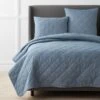 Legends Hotel™ Bromley Velvet Coverlet -Online Bedding Store 50863q bromleycoverlet denim main