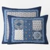 Geo Blockprint Handcrafted Quilted Sham -Online Bedding Store 50903f geoblockprint shams