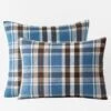Legends Hotel™ Plaid Velvet Flannel Sham 1 Legends Hotel™ Plaid Velvet Flannel Sham -Online Bedding Store 51008f bluecreamplaid shams