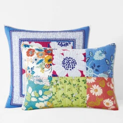 Summer Garden Patchwork Quilted Sham