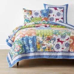 Summer Garden Patchwork Quilt