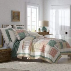 Natalie Handcrafted Patchwork Quilted Sham -Online Bedding Store 51049 natalie a23 lifestyle1