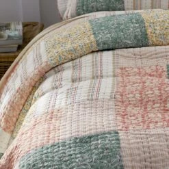 Natalie Handcrafted Patchwork Quilted Sham -Online Bedding Store 51049 natalie a23 lifestyle2