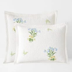 Cecilia Floral Cotton Matelasse Sham