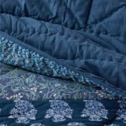 Sanganer Floral Patchwork Quilted Sham 13 Sanganer Floral Patchwork Quilted Sham -Online Bedding Store 51128 sanganer j23 reverse
