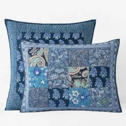Sanganer Floral Patchwork Quilted Sham