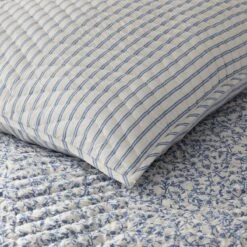 Jenny Floral Stripe Reversible Quilt 18 Jenny Floral Stripe Reversible Quilt -Online Bedding Store 51140 jennyfloral j23 closeup2 1