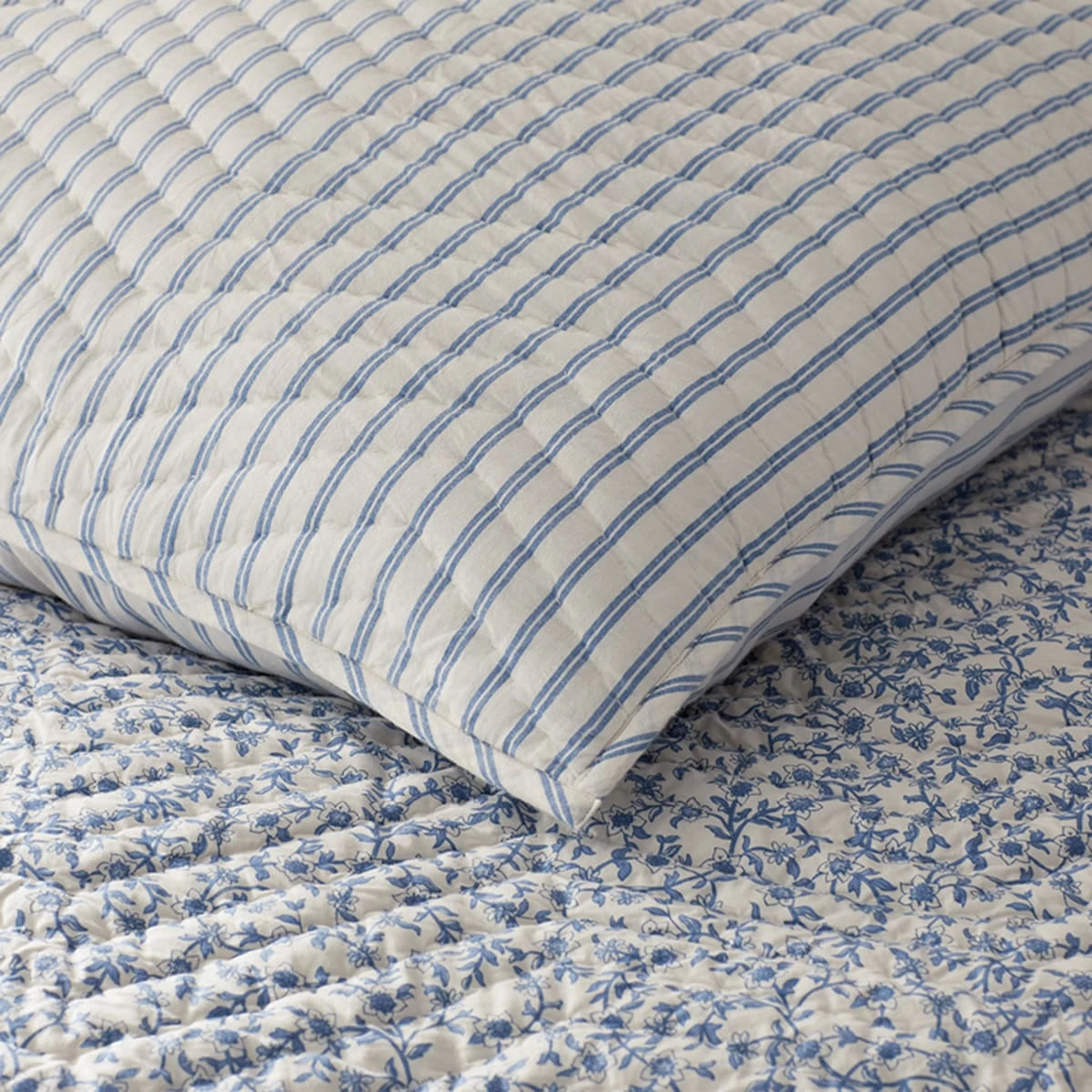 Jenny Floral Stripe Reversible Quilt 10 Jenny Floral Stripe Reversible Quilt - Image 8