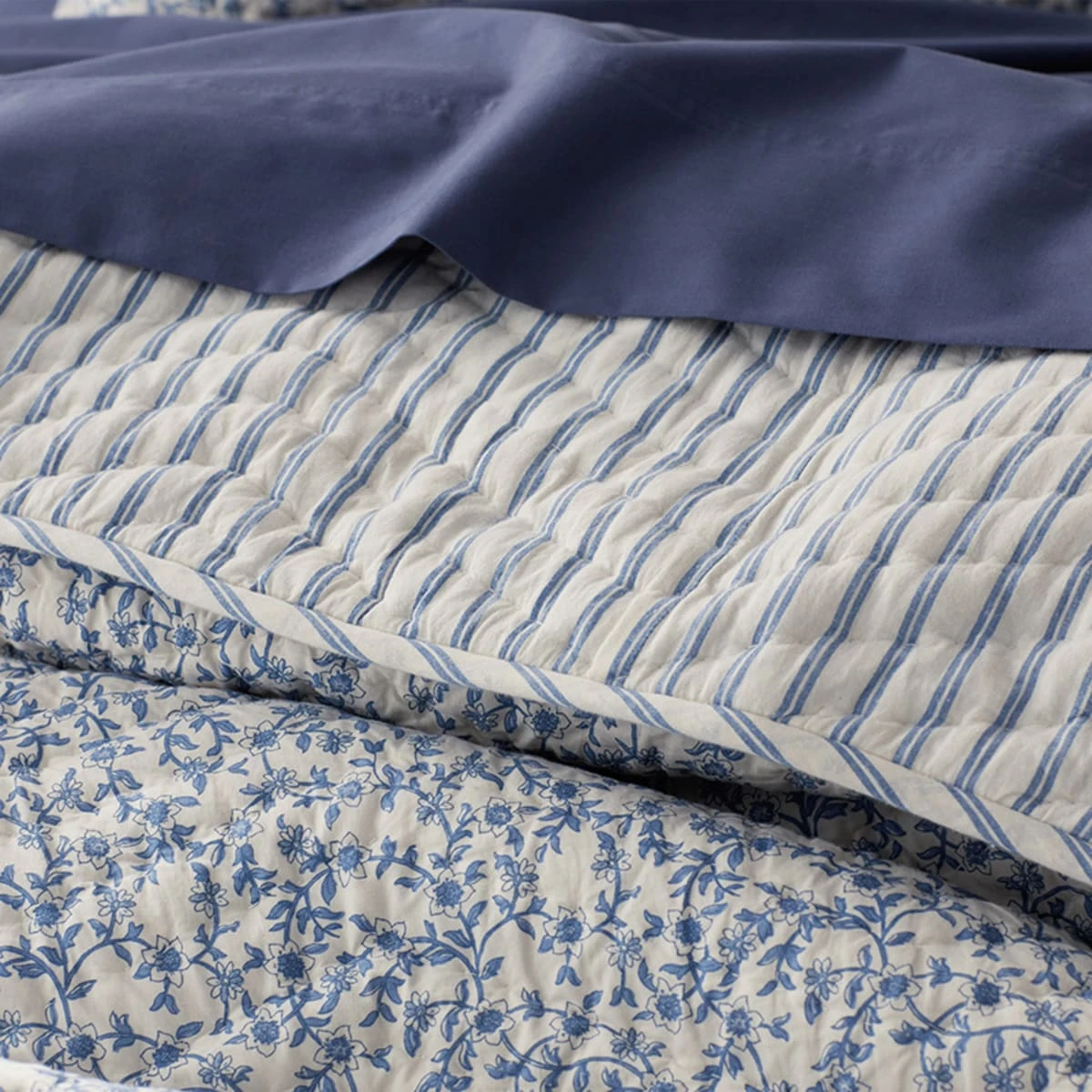 Jenny Floral Stripe Reversible Quilt 8 Jenny Floral Stripe Reversible Quilt - Image 6