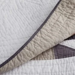 Geometric Pieced Patchwork Quilted Sham 12 Geometric Pieced Patchwork Quilted Sham -Online Bedding Store 51147 geometric pieced patchwork reverse