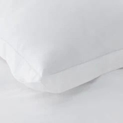 Brushed Cotton Twill Duvet Cover -Online Bedding Store 51159 brushedtwill white h23 closeup 1