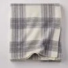 Ledge Plaid Merino Wool Throw -Online Bedding Store 85024 plaid cream