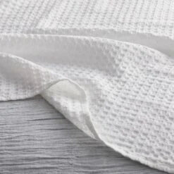 Legends Hotel™ Textured Waffle Cotton & TENCEL™ Lyocell Blanket -Online Bedding Store 85032 waffle throw alt3