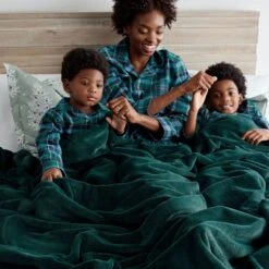 Company Plush™ Blanket -Online Bedding Store 85057 ccplush blanket huntergreen lifestyle add