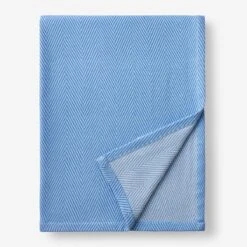 Chevron Blanket -Online Bedding Store 85090w chevron blanket blue v1