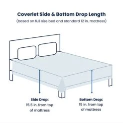 Legends Hotel™ Asher Cotton Matelassé Coverlet 11 Legends Hotel™ Asher Cotton Matelassé Coverlet -Online Bedding Store Coverlet LineDrawing 5