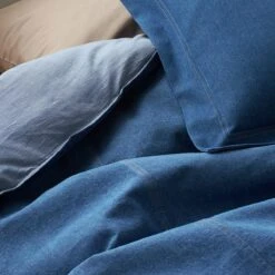 Denim Cotton Duvet Cover -Online Bedding Store d1e8 denim blue f19 detail